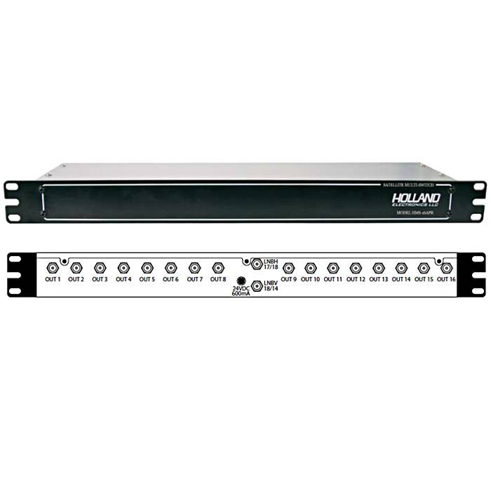 Holland Electronics HMS-16ARK Rack Mounted 16-Output Head-End Multi-Switch.