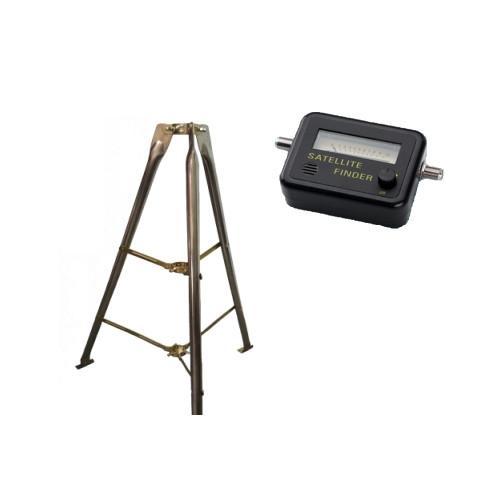 CDD 5 FT. Heavy Duty Galvanized Tripod & CDD Satellite Signal Meter