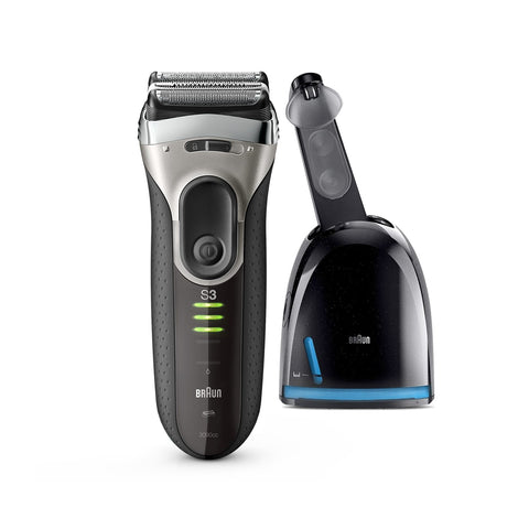 Braun Series 3 ProSkin 3090cc Rechargeable Electric Shaver w/ Clean & Charge Station