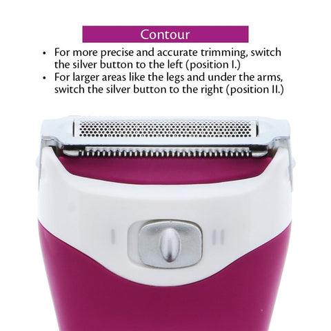 Pure Silk CPF1-6001-PRW Women's Cordless Battery Operated Wet & Dry Foil Shaver
