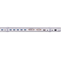 Club3D CSV-3242HDA USB 3.1 Gen 1 to 5 X USB 3.0 Triple Display Ultra Smart Docking Station - Silver