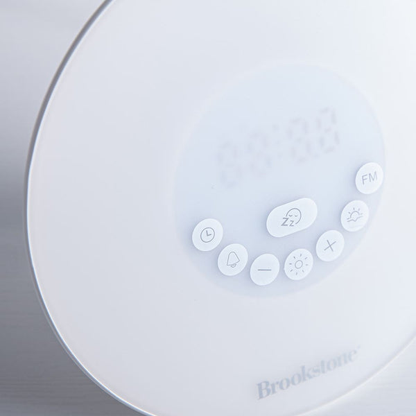 Brookstone BSWK622 Sunrise RiseNShine 'Wake Up' Alarm Clock w/ FM Ra