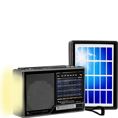 Technical Pro R400 Solar Powered AM/FM/SW Portable Radio