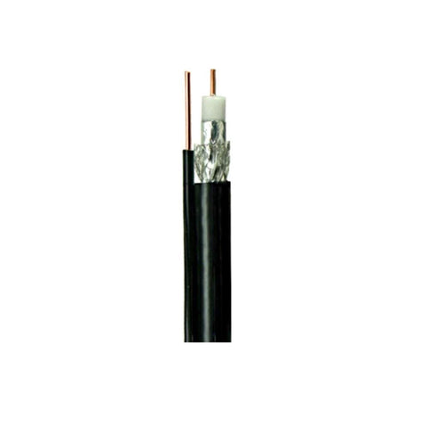 Cable Concepts 1000/ft rg6 Solid Copper core coax with 17 awg Messenger