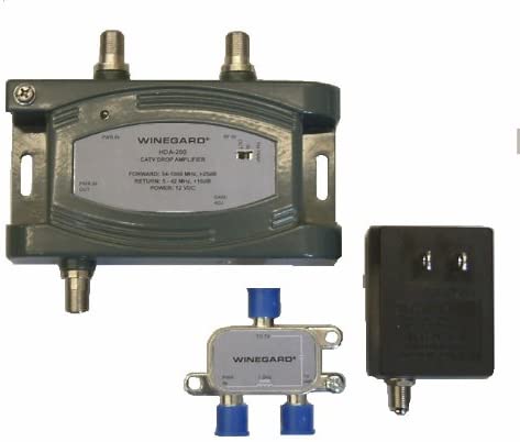 Winegard HDA-200 24dB Distribution Adjustable Gain 5-1000 MHz Amplifier For TV Antenna