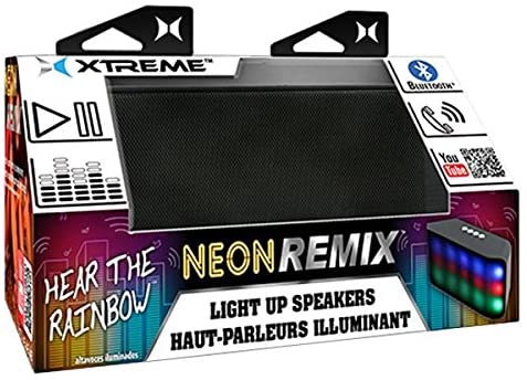 Xtreme XBS9-1010-BLK Neon Bluetooth Light Up Speaker