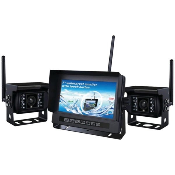 Crimestopper SV-2002.BRV 2.4 GHZ Digital Dual Channel Wireless Camera and Monitor System