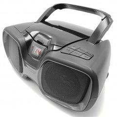 Sylvania SRCD1037BT Bluetooth Portable CD AM/FM Radio Boombox - Black/Titanium