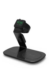LAX QIDOCK-BLK Wireless Charging Dock Qi Wireless Charging Pad & Apple Watch Dock