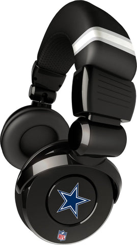 iHip NFH26DAC NFL Dallas Cowboys Black DJ Headphone w/In-Line Mic/Volume