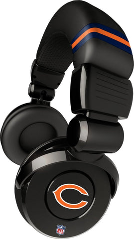iHip NFH26CHB NFL Chicago Bears Black DJ Headphone w/In-Line Mic/Volume