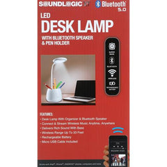 SoundLogic XT DSLS-6/1826 Desk Lamp w/ Bluetooth Speaker & Smartphone/Pen Holder