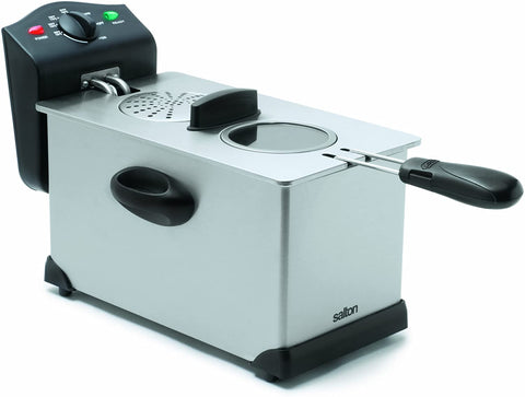 Salton DF1233 Stainless Steel 3L Deep Fryer Easy Clean