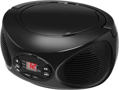 GPX BCB119B Portable Wireless Bluetooth FM Radio CD Player Boombox