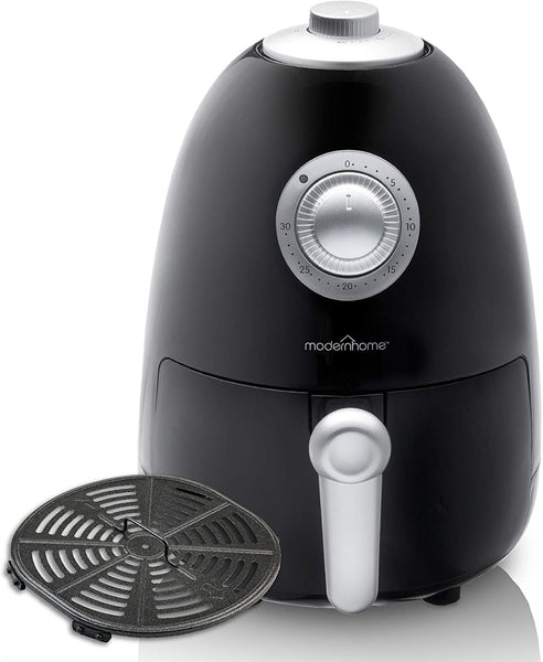 Modernhome CAAB-847 2.1Qt Compact Air Fryer with Recipe Book - Black
