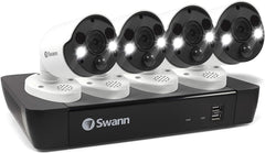 Swann Pro 4K Ultra HD 8 Channel 2TB Hard Drive 4 Heat & Motion Detection IP Security Cameras
