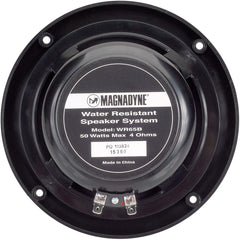 Magnadyne WR65B AquaVibe Waterproof Marine 6 1/2"  2-Way Speaker w/ Grill - Black (Pair)