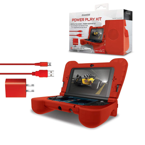 dreamGEAR DG3DSXL-2275 Nintendo 3DS XL 3-In-1 Bundle Power Play Kit - Red