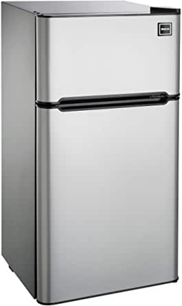 RCA RFR459 4.5 CU FT Compact 2 Door Fridge/Freezer Combination Stainless Steel