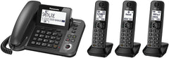 Panasonic  KX-TGF383M Link2Cell Bluetooth Corded / Cordless Phone and Answering Machine with 3 Cordless Handsets