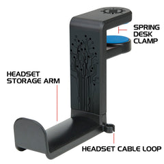 Enhance PC Gaming Headset Holder Hook Hanger Mount