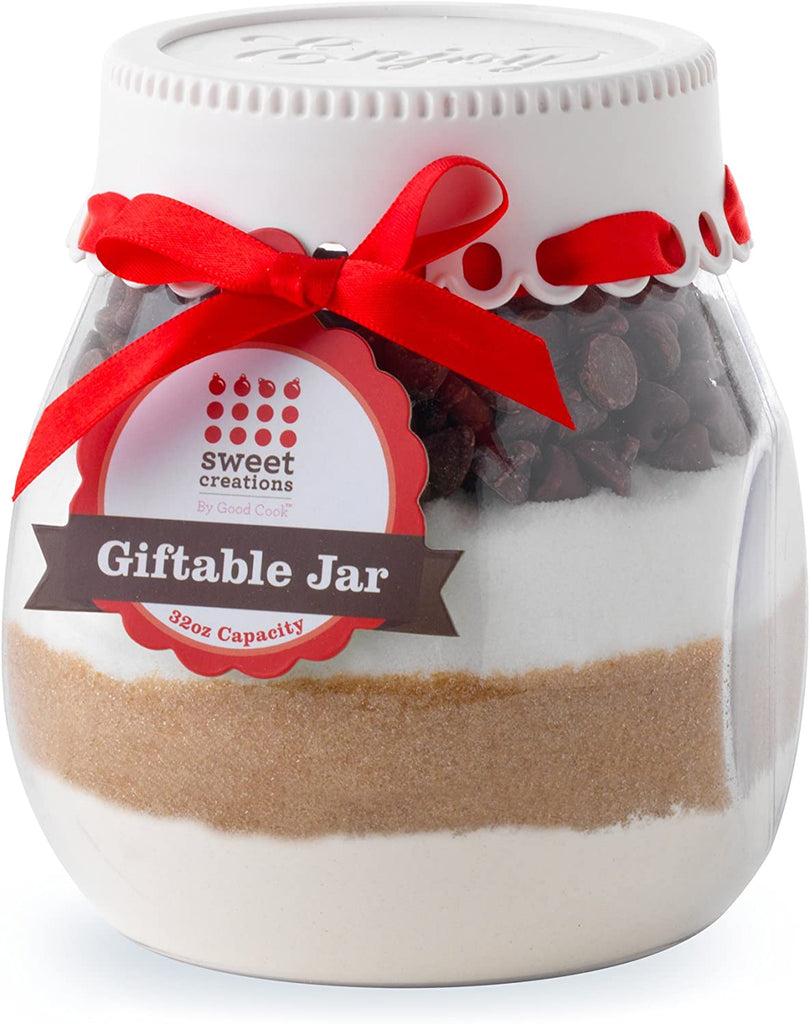 Sweet Creations Christmas Holiday Giftable Jar w/ 2 Cookie Cutters
