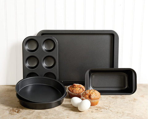 Gibson Home Love-To-Bake 5-Piece Nonstick Bakeware Set