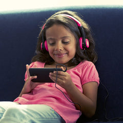 JLab Audio JK2BLKPNKRTL JBuddies Folding Kids Wired Headphones  - Black/Pink
