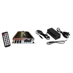CDD AMCD0200 4 Channel Bluetooth Mini Amplifier 4x30W with P/S, Remote, USB, MP3, Media Card, FM