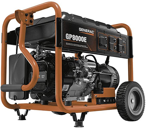 Generac GP8000E 8000 Watt Electric Start Portable Generator.