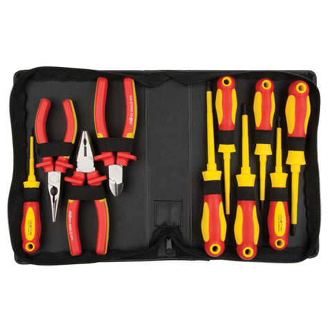 Aurora Tools 10/pc VDE Insulated Tool Set with Carry Case