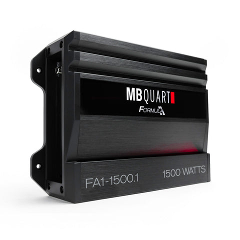 MB Quart FA1-1500.1 Formula 1500 Watt Amplifier 1 Ohm Stable Mono Car Audio Ampifier
