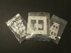 2-Gang Keystone WallPlate Faceplate 12 Hole - Twelve Port White
