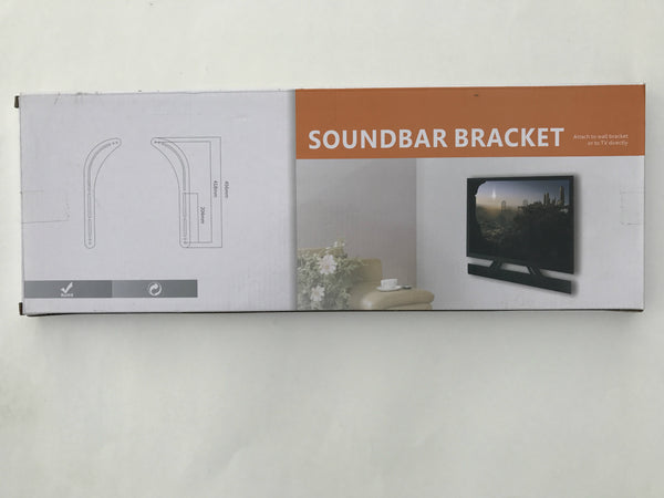 Brateck Soundbar Universal Steel bracket Install sound bars above/below TV set Sound Bar