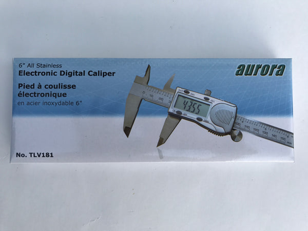 Aurora Tools 6" Electronic Digital Caliper TLV181