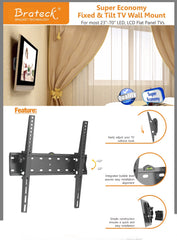 Brateck Super Economy Tilt TV Wall Mount for 32"-55" LED/LCD Flat Panel TV's