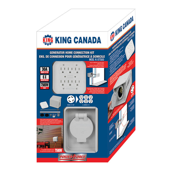 King Canada K-X7500 Generator Home Connection Kit.