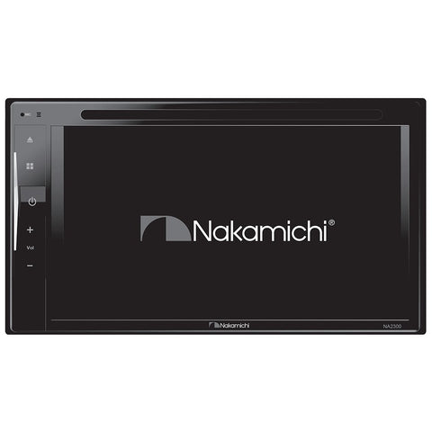 Nakamichi NA2300 6.2" 2-DIN Multimedia Receiver Built-in Bluetooth Touch Screen Full Glass Capacitive Screen with DVD MP3 Player