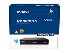 Edision OS Mini 4K UHD DVB S2X E2 Linux Satellite Receiver FTA Free to air