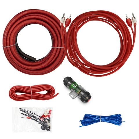 Raptor R3A8 Vice Series 8 AWG Amplifier Wiring Kit w/ 17' RCA Cable