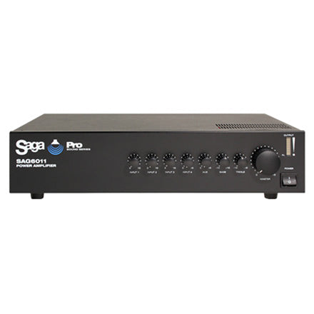 Saga Elite SAG6011 120W PA 100V Commercial Power Amplifier