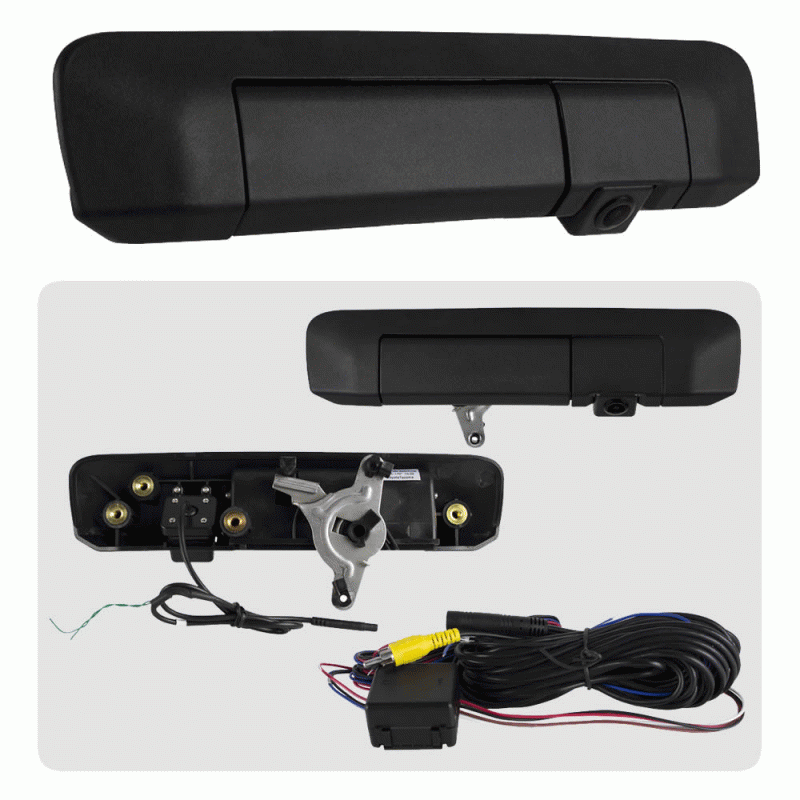 iBEAM TE-TATGC Tailgate Handle Back-Up Camera For 2005-2014 Toyota Tacoma - Black