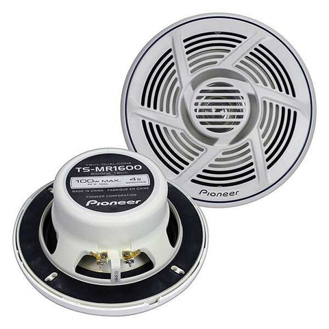 Pioneer TS-MR1600 Nautica Series 6½" - 2-way, 100w Max Power, Dual Cone, - Marine Speakers (pair)