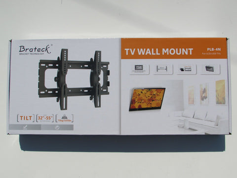 Brateck PLB-4N 32"-55" flat tv wall mount with tilt High Quality 75kg 165lbs