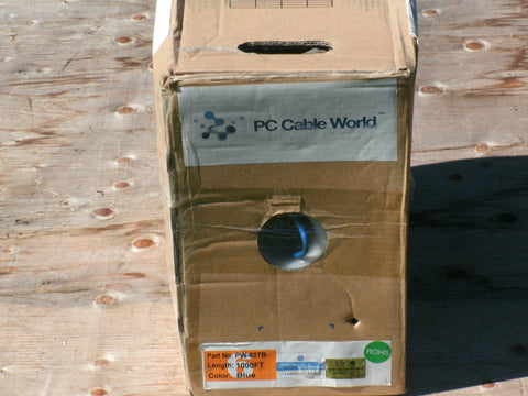 PC Cable World Solid Cat6 UTP 1000/ft
