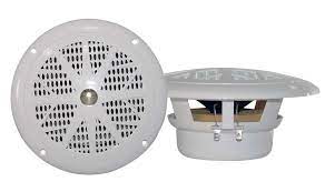 Pyle Marine Audio PLMR41 4" Dual Cone Waterproof Stereo Speaker System - Pair (White)