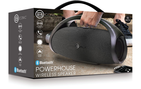 Biconic BC-AU-BS-187-BK POWERHOUSE Wireless Bluetooth Speaker