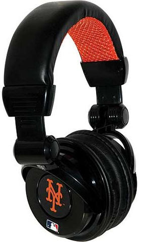iHip MLH26NYM MLB New York Mets DJ Headphone w/In-Line Mic/Volume