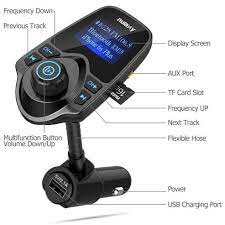 Mpow BMBH120AB T3.0 FM Transmitter With Large LCD Display