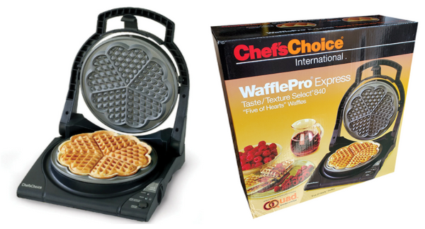 Chef's Choice WafflePro 840 Express Five of Hearts